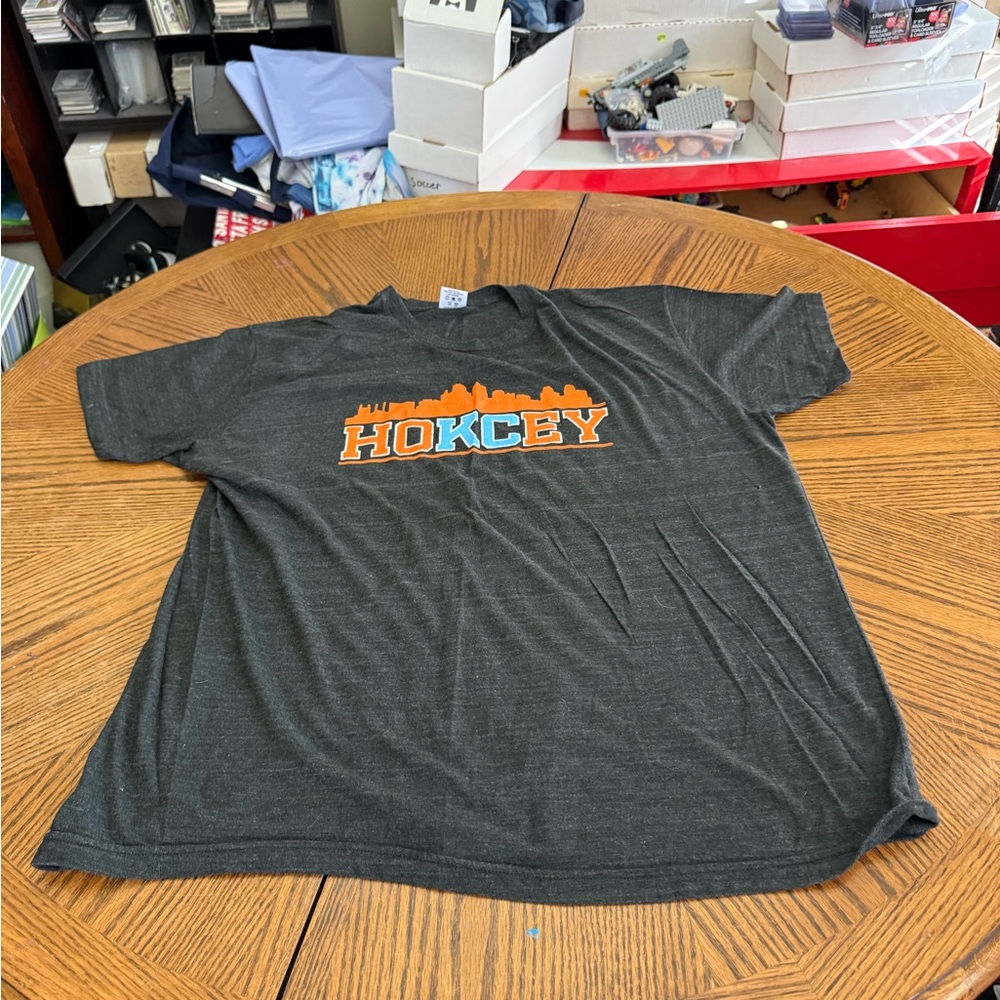 Charlie Hustle KC Hockey Graphic Charcoal T-Shirt